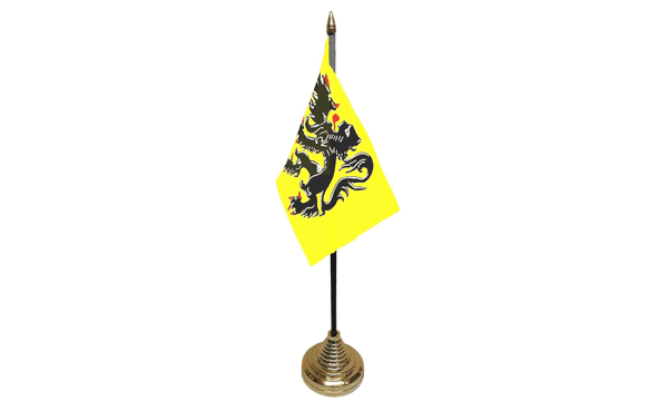 Flanders Lion Table Flags